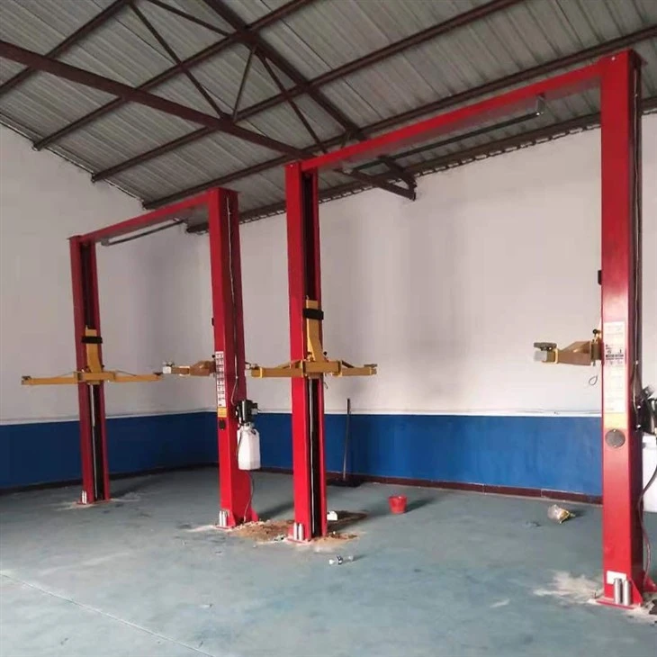 2 Post Car Lift For Engine Oil Changes